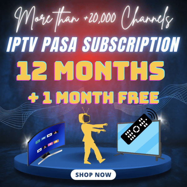 IPTV Subscription 12 Months + 1 Month FREE